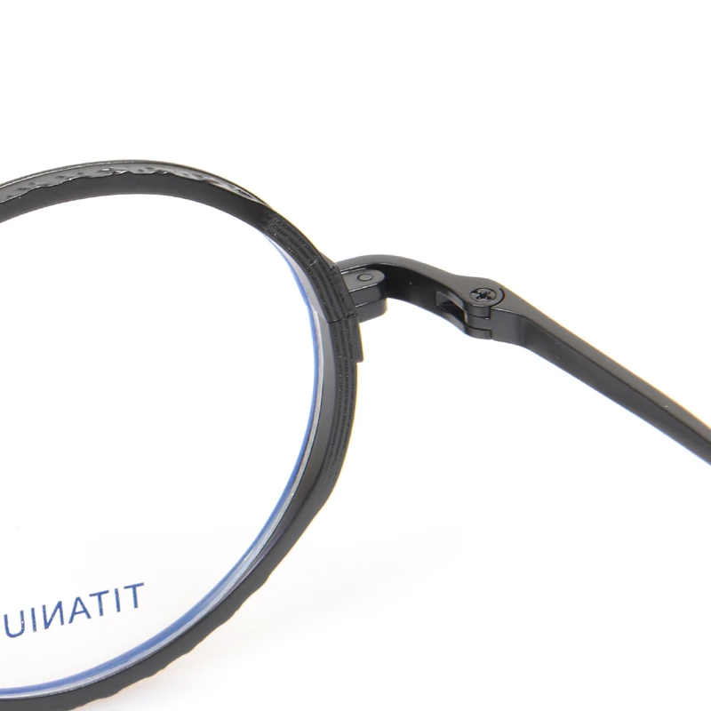 Оправа для очков из чистого титана в ретро-стиле мужчин и женщин круглые очки по