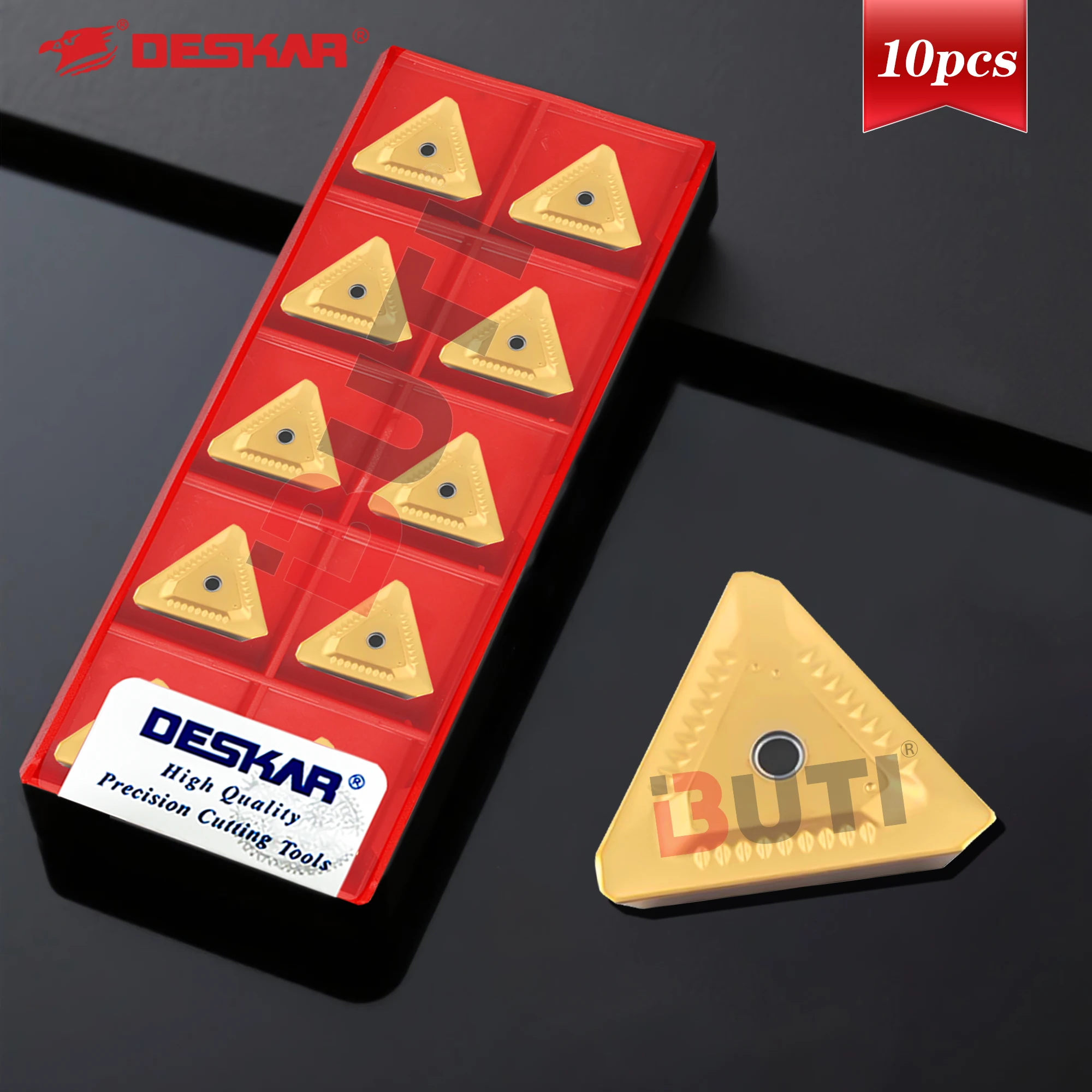 DESKAR вставки с ЧПУ 100% оригинальные 10 шт. треугольные фрезерные вставки TPXR2204PDSR-FM LF6028 стальные специальные фрезерные вставки для токарных станков