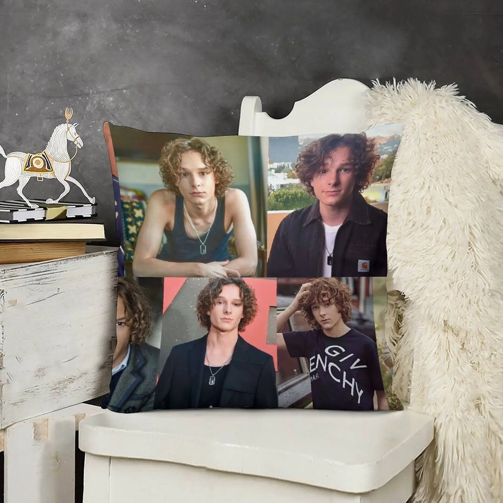 Декоративная подушка с коллажем под заказ