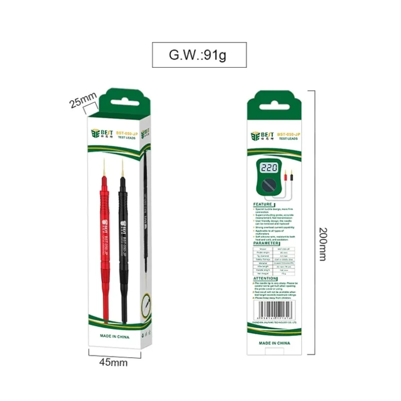 

Многофункциональный Сверхтонкий Универсальный цифровой мультиметр BST 050 JP зонд точное измерение суперпроводящие тестовые щупы инструмент