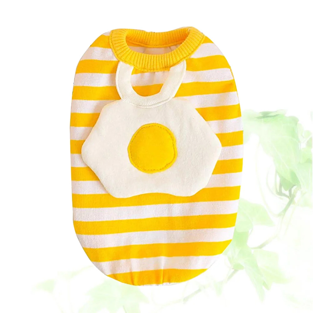 

Egg Pattern Vest Costume Pet Clothes Halloween Costumes Supplies Stripe Outdoor