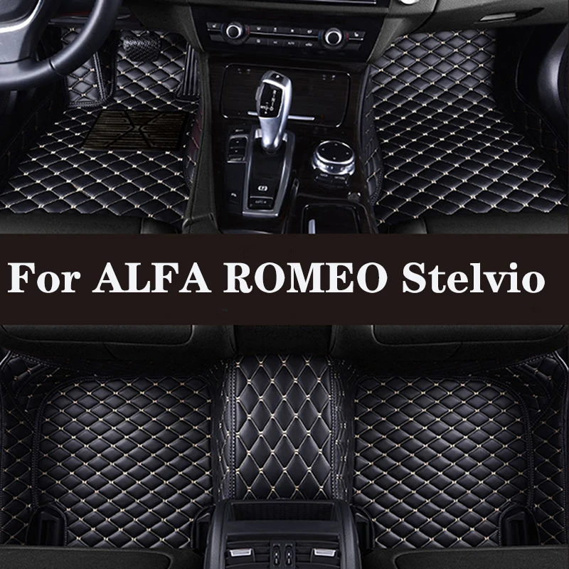 

Full Surround Custom Leather Car Floor Mat For ALFA ROMEO Stelvio 2017-2019 (Model Year) Car Interior Car Accessories
