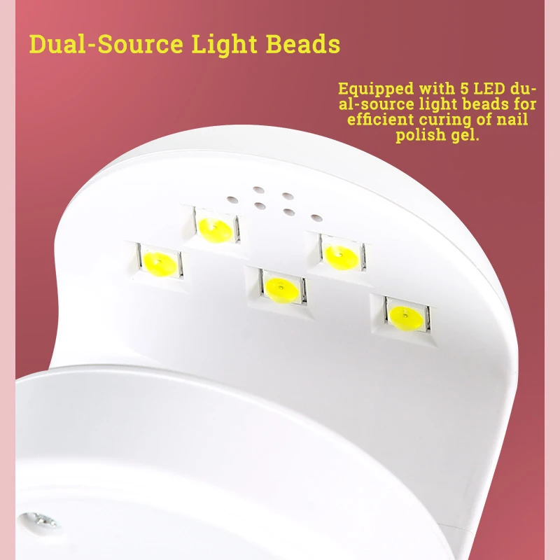 Портативная мини светодиодная лампа для ногтей 18 Вт устройство фототерапии