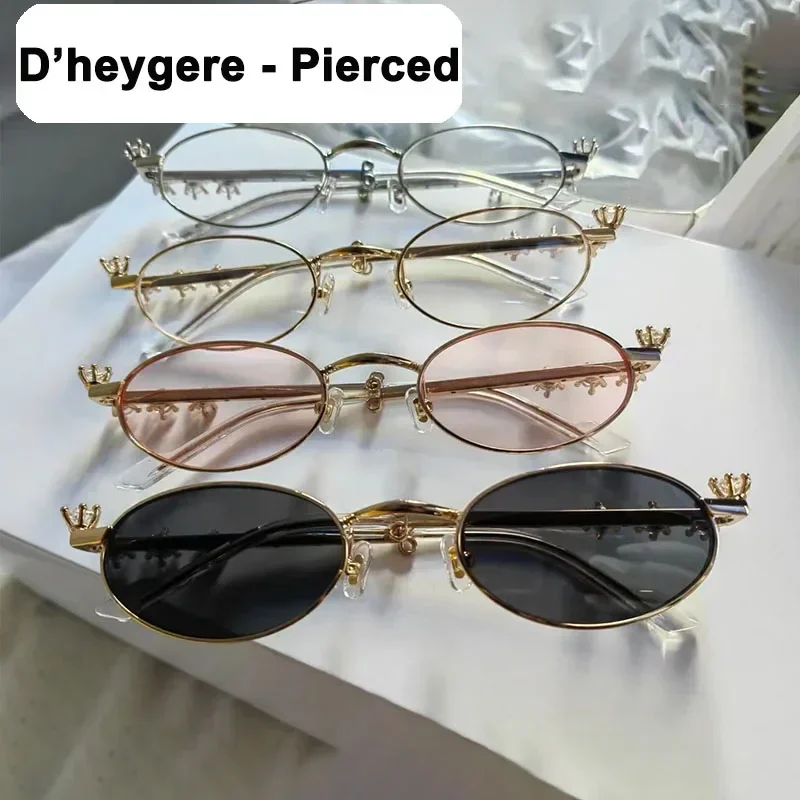 

D’heygere- Pierced GENTLE YUUMI Women's Sunglasses For Man Glasses Vintage Luxury Brand Goods Designer Summer Uv400 Trendy Monst