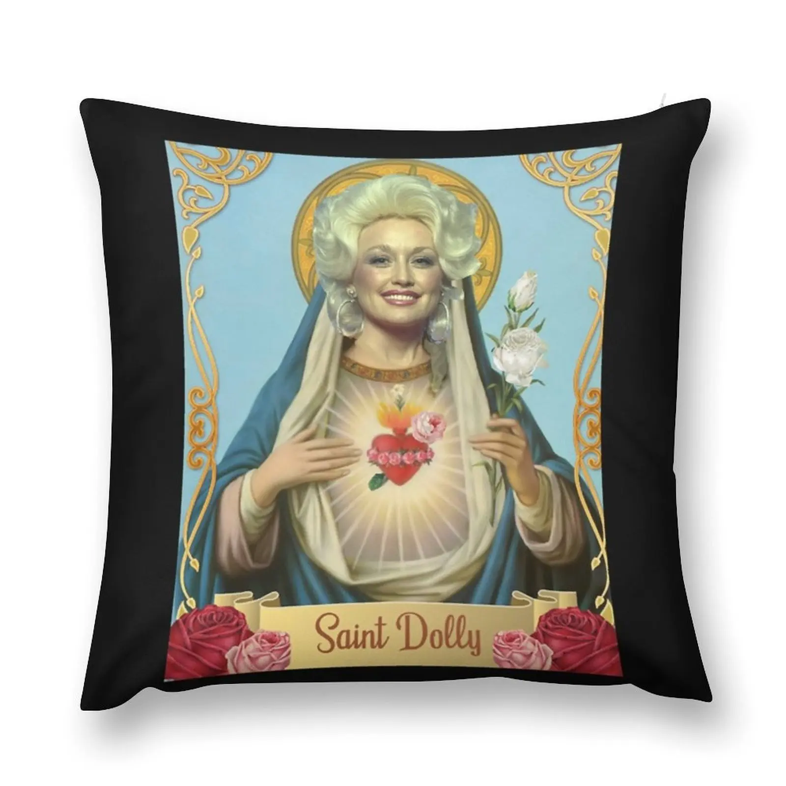 Удивительная с белыми розами Saint Dolly ограниченная серия диванная подушка