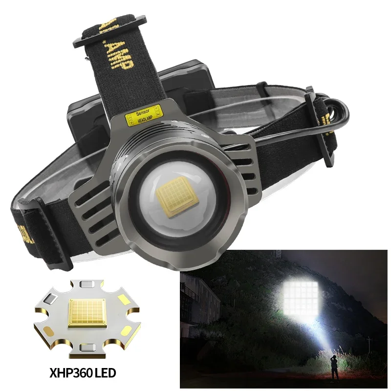 

Налобный фонарь XHP360 26650