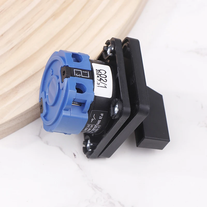 LW26-20 C02/1 Поворотный кулачковый переключатель ВКЛ/ВЫКЛ 2 полюса 4 клеммы 220 В 20 А для