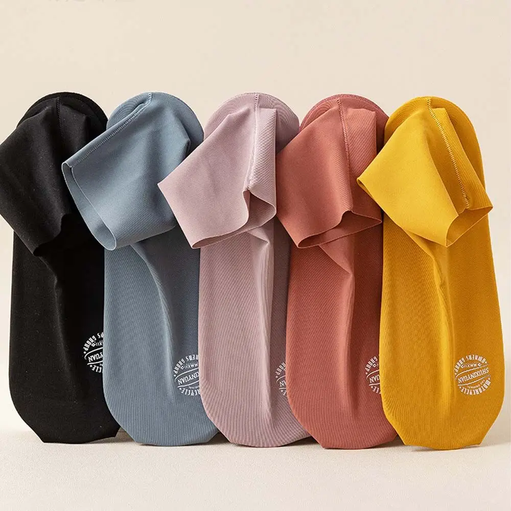 Носки женские бесшовные из вискозы однотонные хлопковые средней длины с любым