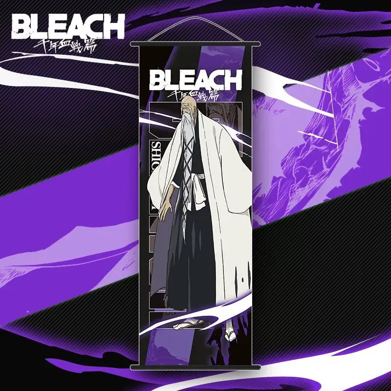 Фото Настенные свитки-постеры BLEACH: Курасаки Ичиго, Рукия Кучики. Аниме-постеры, настенные свитки, декор для комнаты, подарки. №2