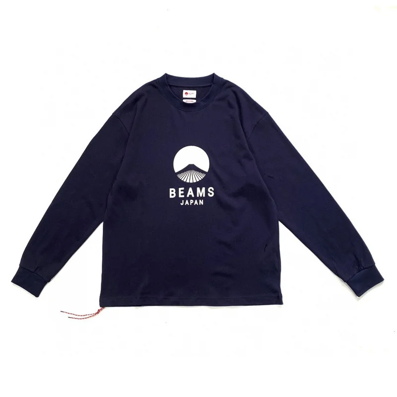 

23AW BEAMS Precordium Fuji Solid Color Simplicity Red Rope Leisure For Men And Women Sweater
