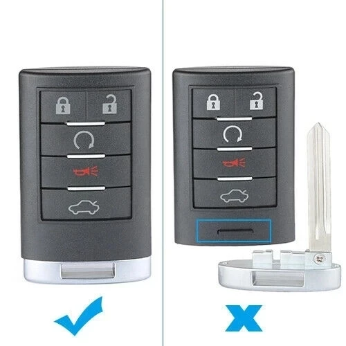 DIYKEY For Cadillac Escalade ESV EXT 2007-2014 CTS DTS Keyless Go FCC ID: OUC6000066 Remote Fob 315MHz Suv Key  4 5 6 Button images - 6