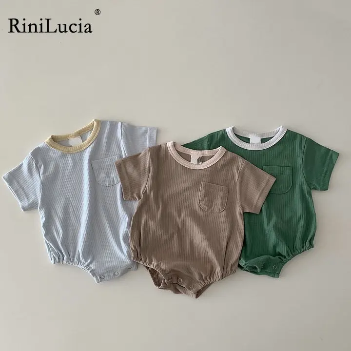 

2023 Babany Newborn Baby Girsolid Knitting Romper Kids Toddler Clothes Summer Sleeveless Jumpsuit Photography Costume