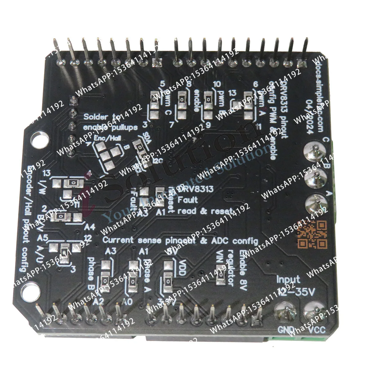 Фото Плата контроллера двигателя SimpleFOC Shield V2.0.4 V3.2 FOC BLDC для Arduino Servo №4