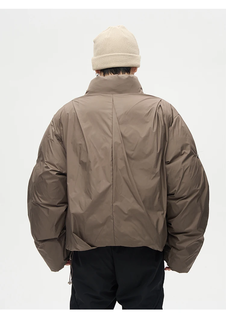 Designer Bomber Parka Jackets Coats Men Casual Loose Jacket Harajuku Winter Cotton Padded Parka Coat Streetwear Puffer Outerwear