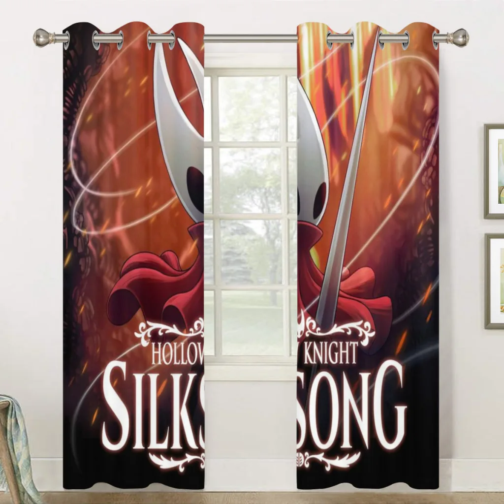 Светонепроницаемые шторы H-Holloww K-Knightt для спальни термооконные 2 шт.