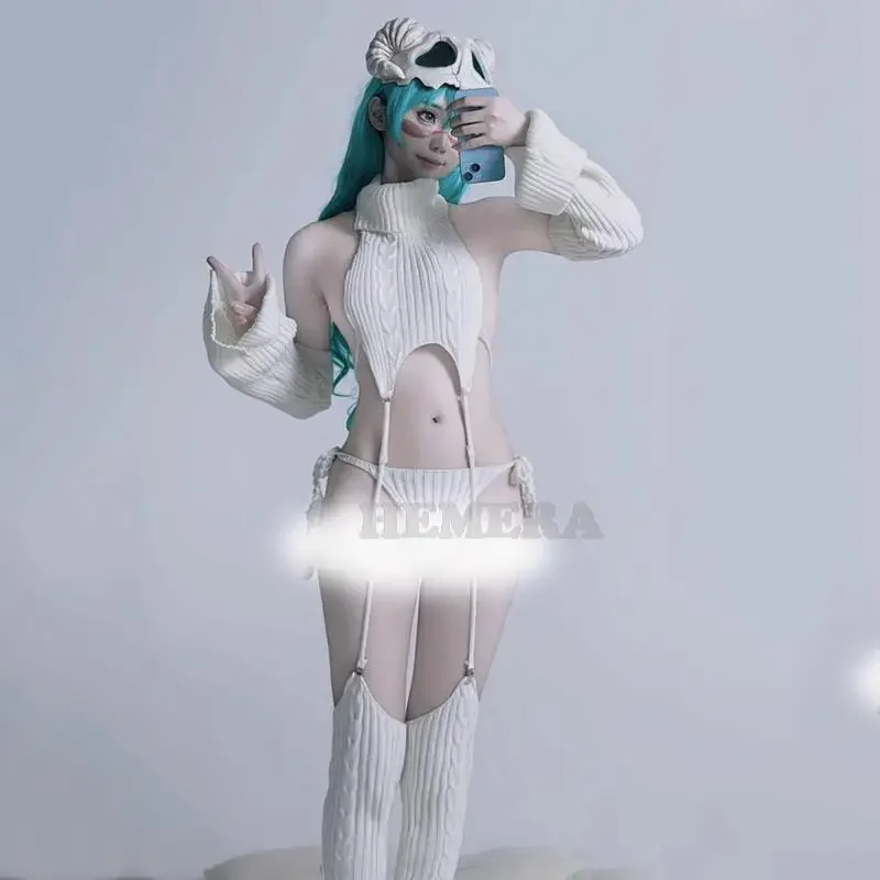 Gotoh Hitori косплей аниме MOUTHS THE ROCK костюм женский сексуальный белый свитер боди