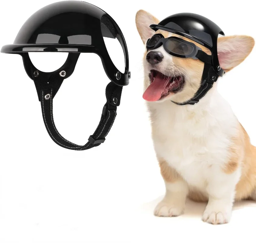 

Pet Dog Helmet with Ear Hole Motorcycle Dog Helmet Multi Dog Helmet Small Dogs Pet Motorcycle Helmet Hat with Ear Holes