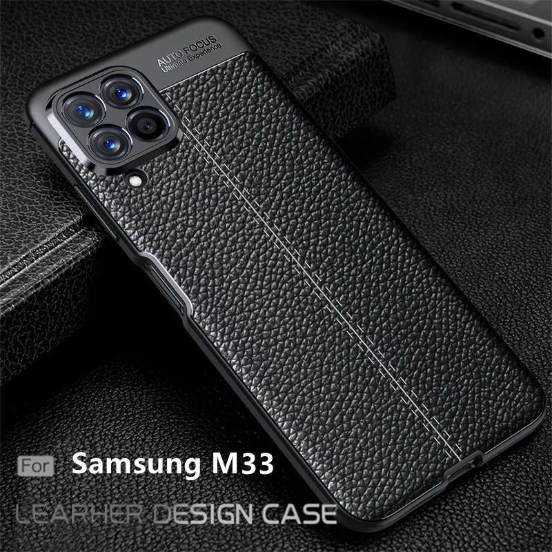 

Для Samsung Galaxy M33 чехол для Samsung M 53 33 M53 M33 5G Capas Armor ShockproofBumper TPU кожаный чехол для Samsung M33