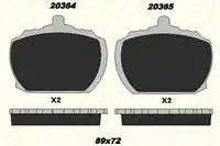 

B2036415025 для тормозной колодки для RANGE I 8590 DEFENDER