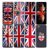 flag united kingdom london phone case for samsung galaxy s7 s8 s9 s10e s21 s20 fe plus note 20 ultra 5g soft silicone case funda