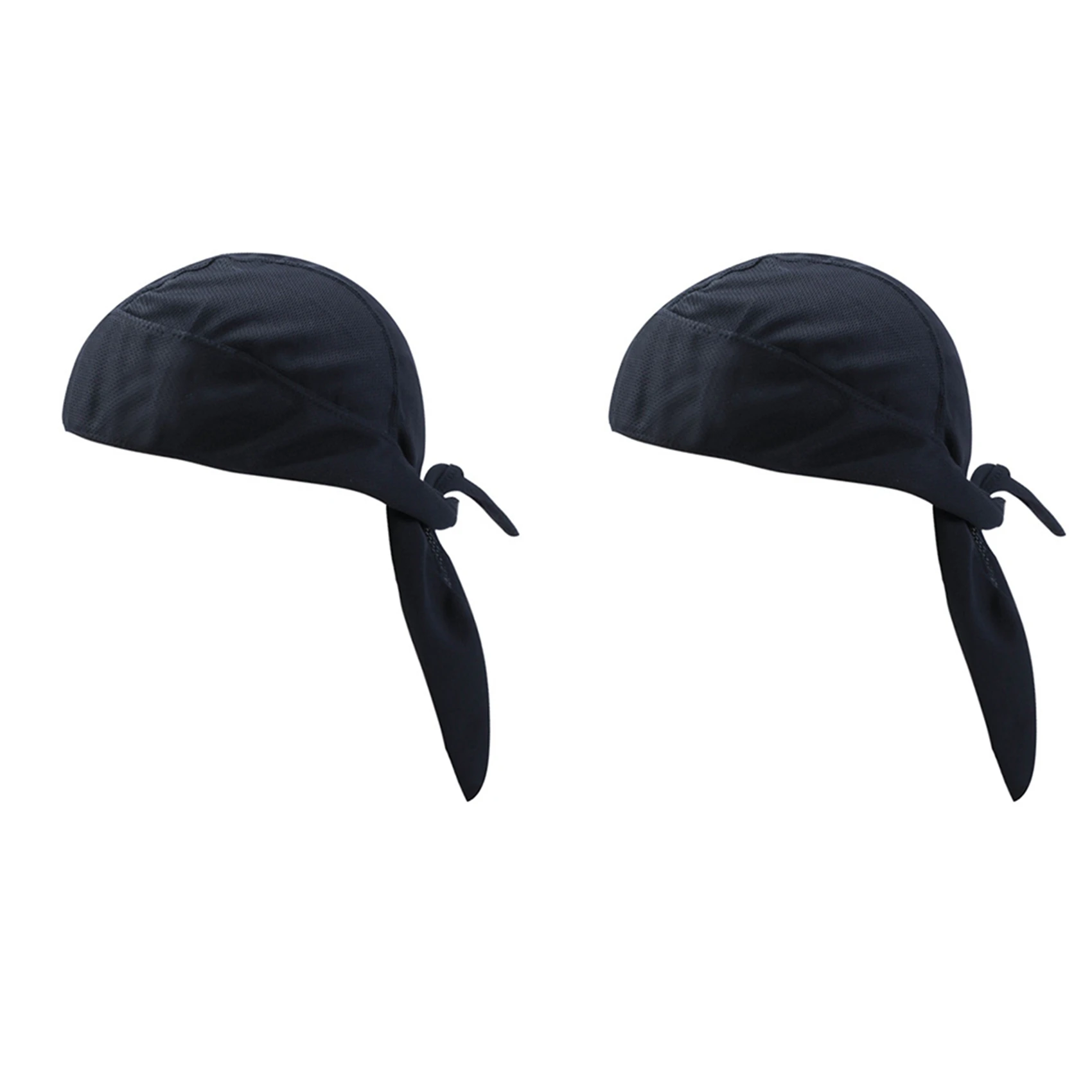 

Hot AD-2X Quick Dry Head Scarf Pure Cycling Cap Summer Men Running Riding Bandana Headscarf Pirate Hat Hood Headband Black