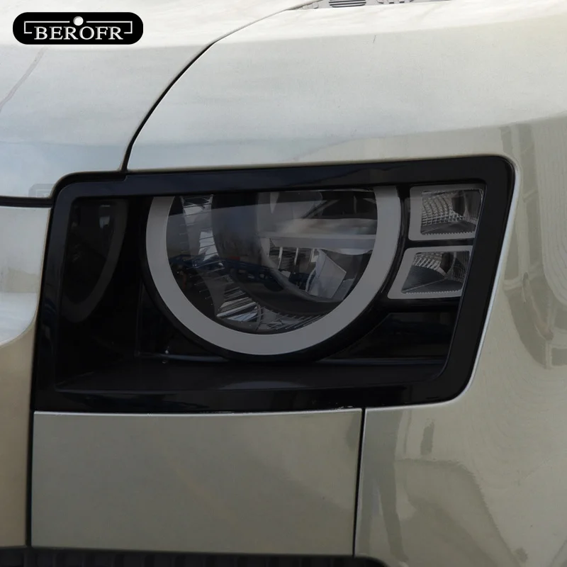

Car Headlight Protective Film For Land Rover Defender 2020-2022 Headlamp Restoration Black Transparent TPU Sticker Accessorie