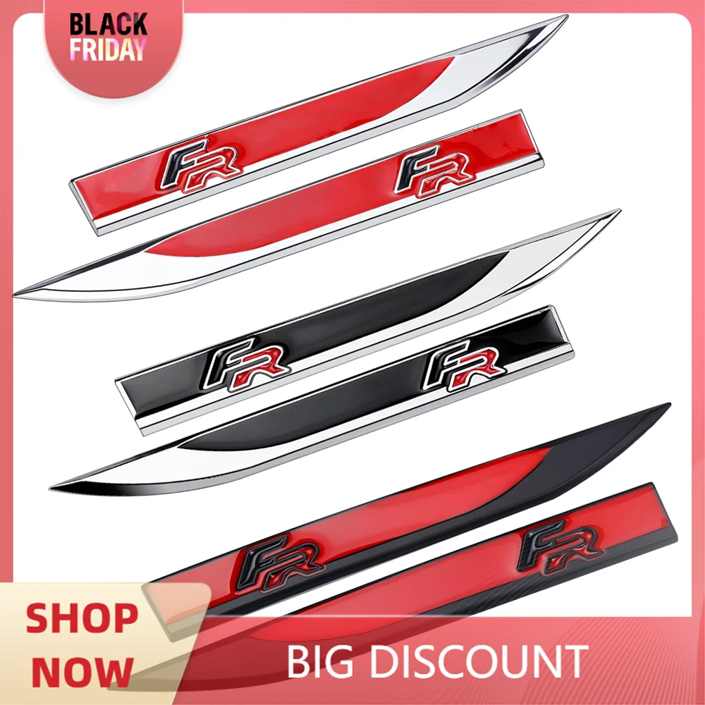 2 шт. FR автомобильный Стайлинг 3D металлическая наклейка на крыло боковой кузов