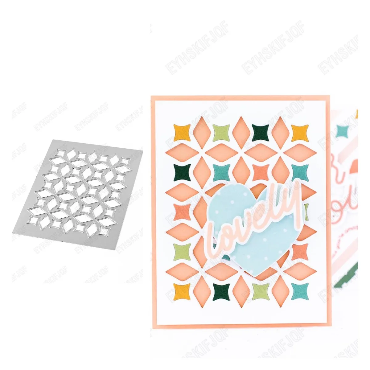 Ромб форма листья звезда металлическая высечка для скрапбукинга ремесленный