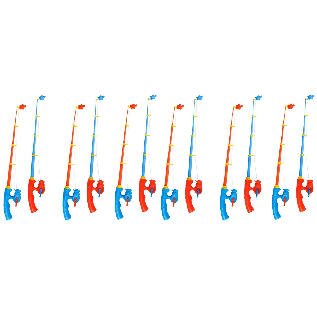 

12 pcs Plastic Fishing Rod Magnetic Fishing Game Educational Learning Toys