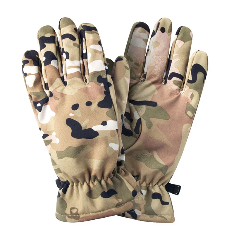 

Autumn and Winter Men's and Women's Outdoor Sports Warm Gloves Running Ski Gloves Touch Cold Proof, Waterproof and Windproof