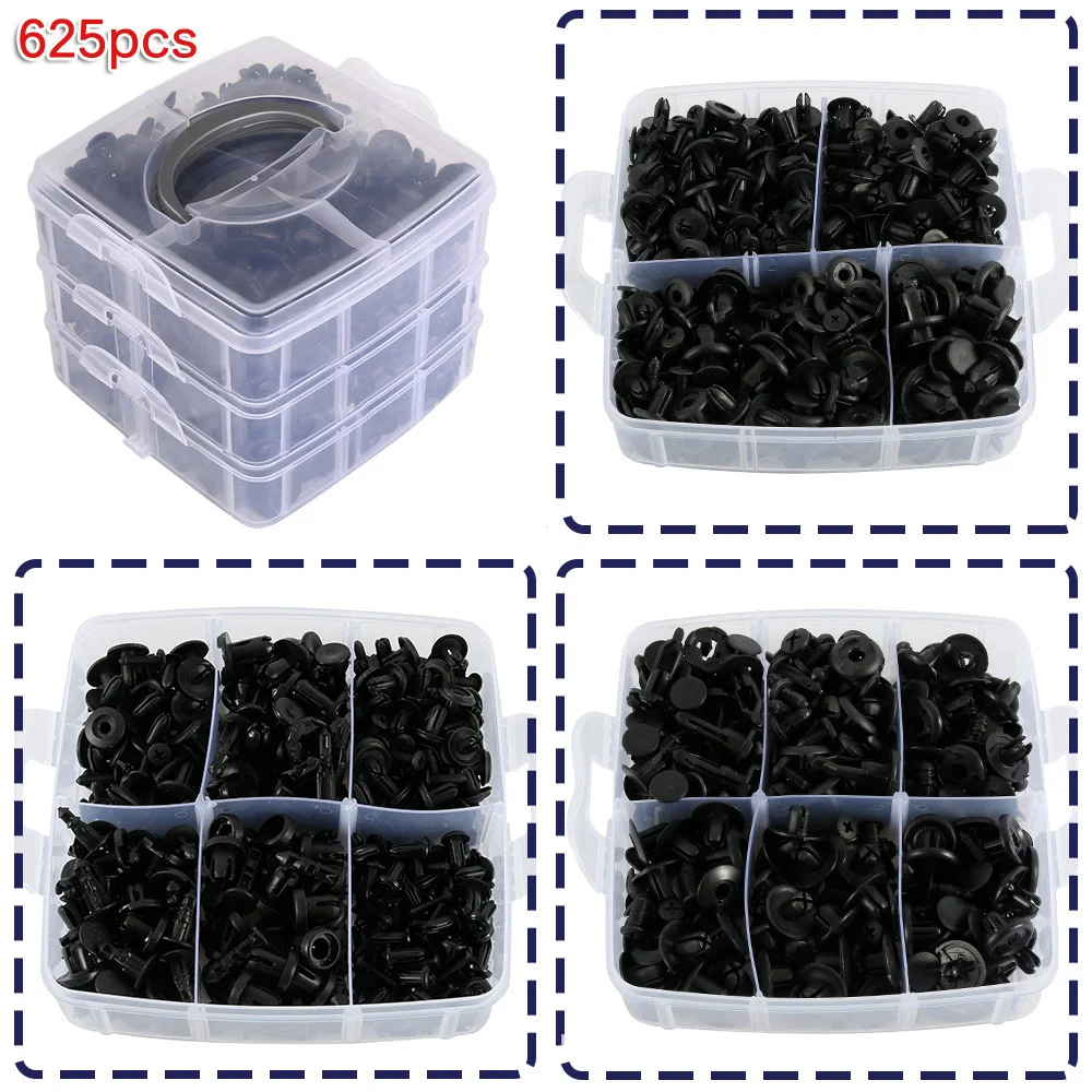 

Replacement Fastening Clip Accessories Set Universal Car Black Fenders