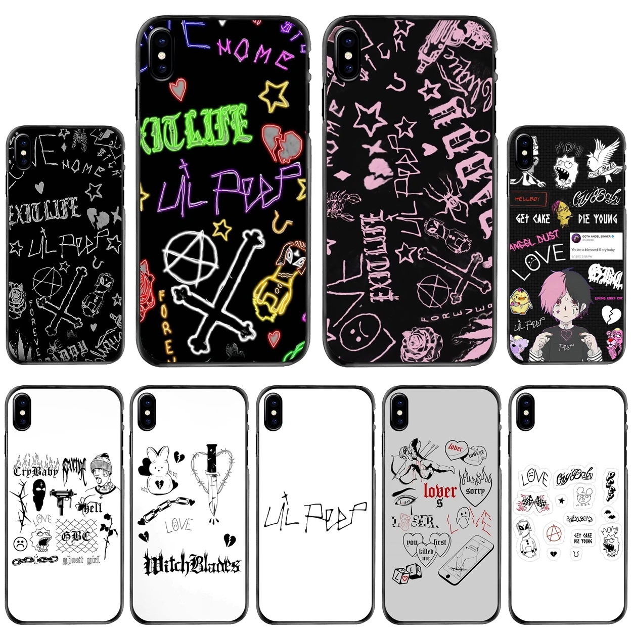 

Lil Peep Tattoo Pack Compilation Hard Phone Skin Case For Apple iPhone 11 12 13 14 Pro MAX Mini 5 5S SE 6 6S 7 8 Plus 10 X XR XS