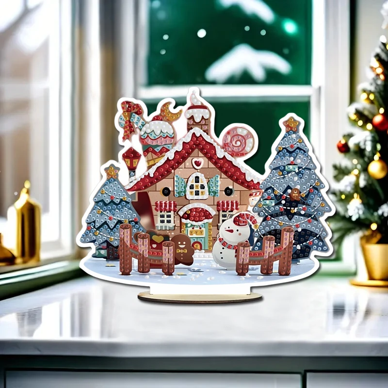 DIY 5D алмазная живопись искусство рождественский дом набор для украшения рабочего