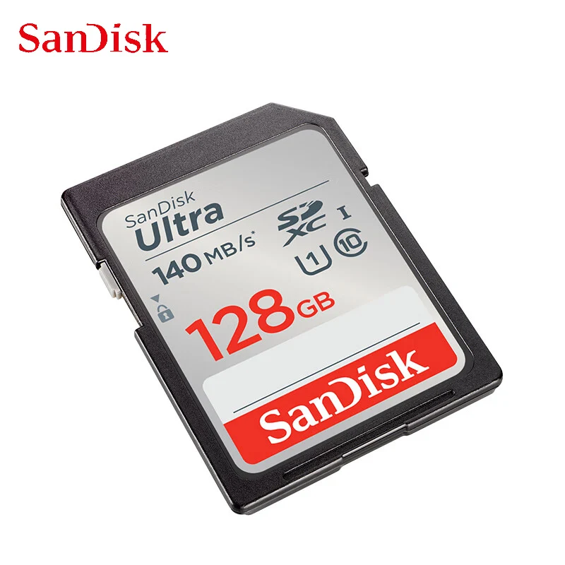 

SanDisk Ultra SD Card 64GB 128GB SDHC SDXC Flash Memory Card 256GB 32GB U1 C10 UHS-I 140MB/s for Camera Phone