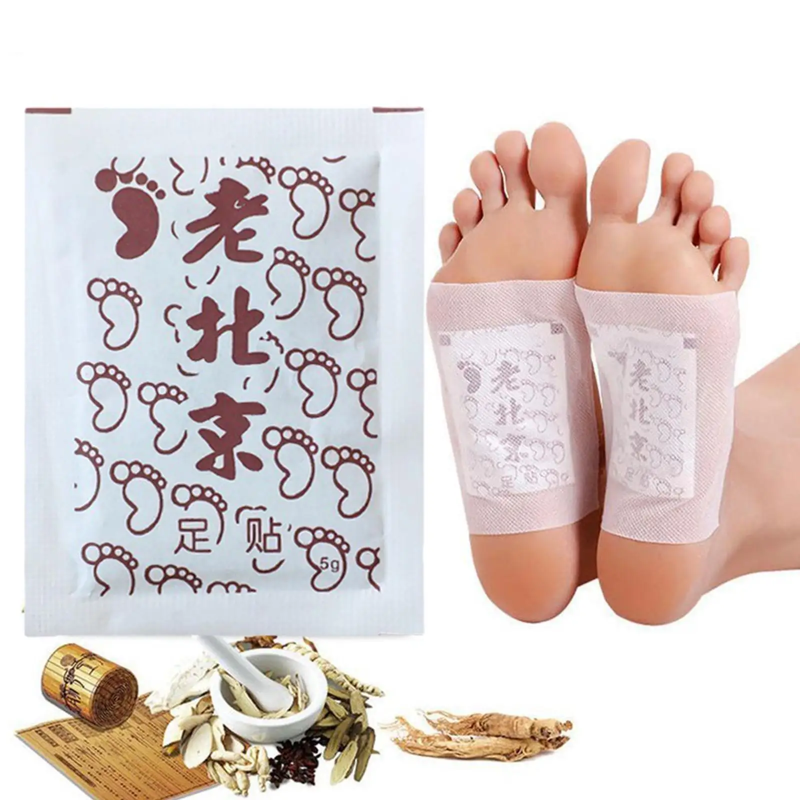 

10PCS/lot Detox Foot Patch Bamboo Pads Patches With Adhersive Foot Care Tool Improve Sleep slimming Foot sticker