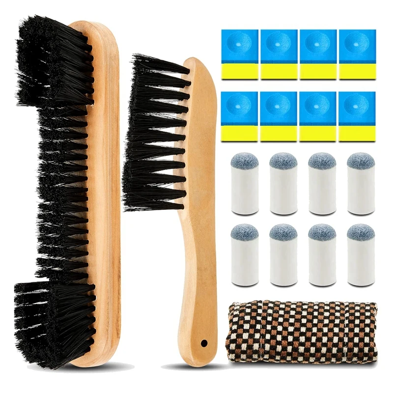 

Billiards Pool Table Rail Brush Cleaning Tools Pool Table Brush Set With Pool Cue Cloth Pool Cue Tip