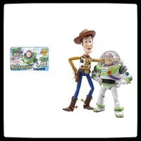 bandai original toy story anime figure buzz lightyear action figure toys for boys girls kids gifts collectible model ornaments