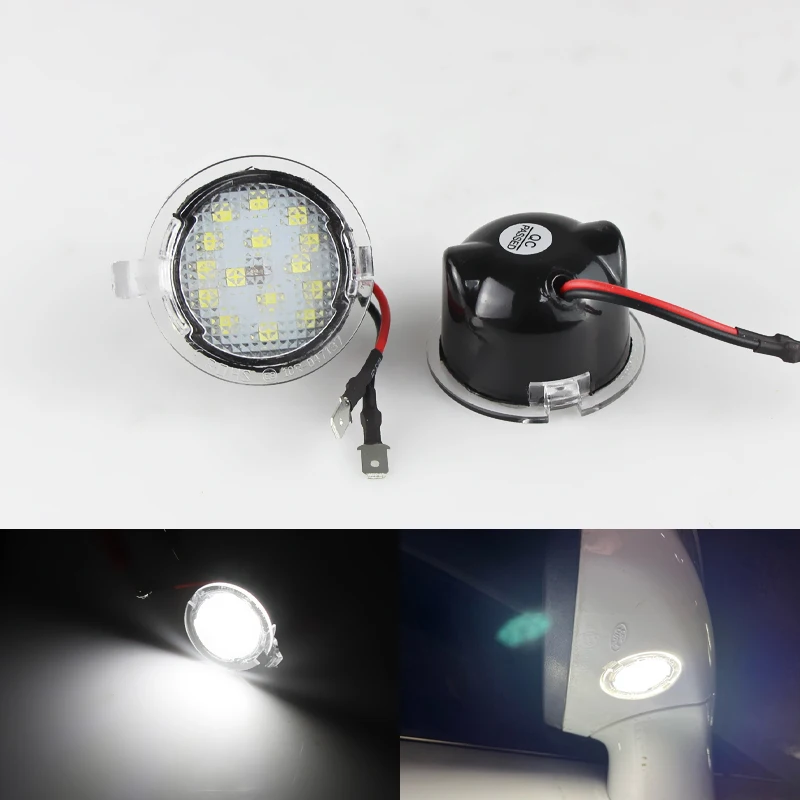 

2 шт. светодиодный светильник под боковым зеркалом, белый 6000k Canbus для Ford Edge Fusion Flex Explorer Mondeo Taurus F-150 Expedition