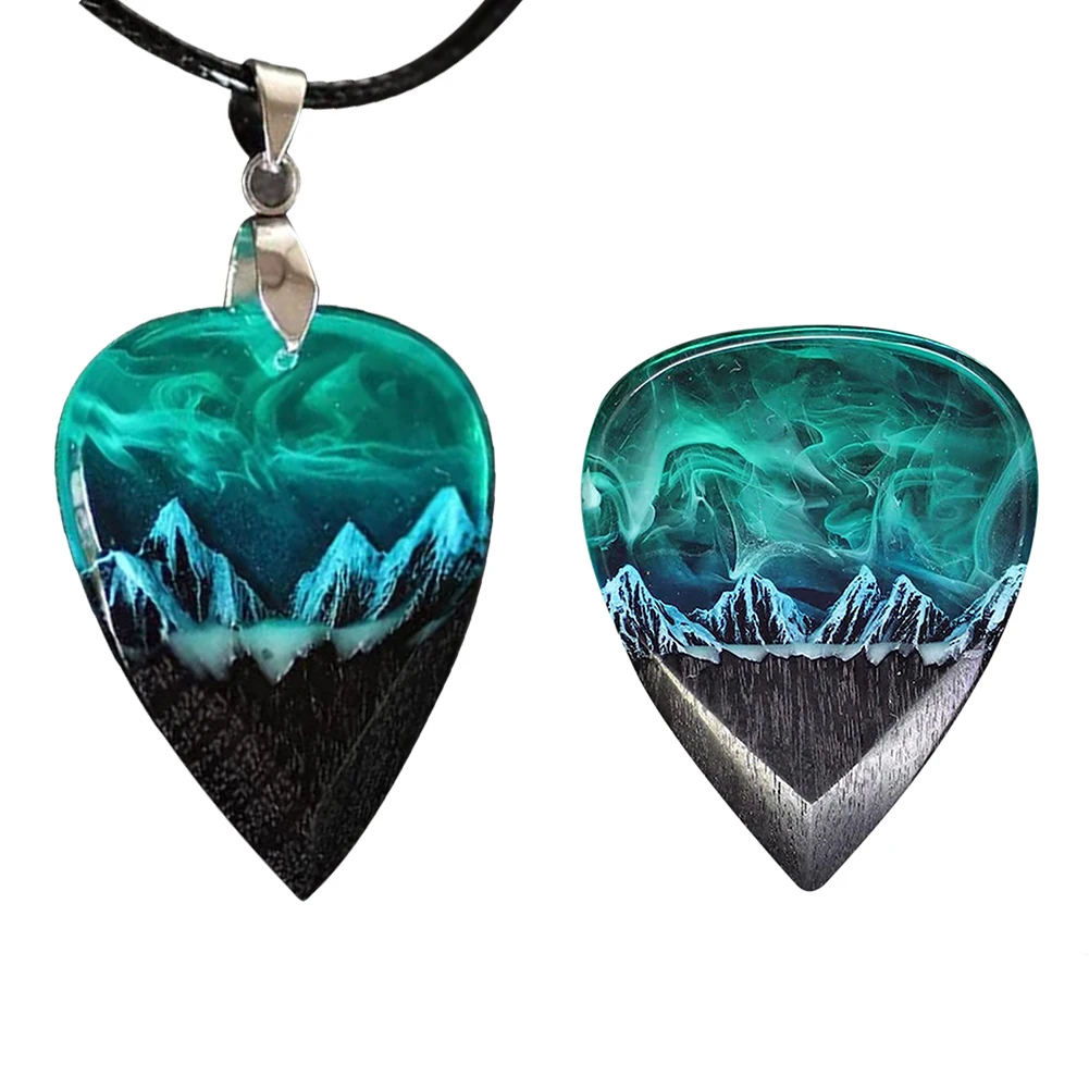 

Guitar Pick Northern Lights Guitar Picks Epoxy Resin Musician Gift Musical Instruments Accessories for Beginner