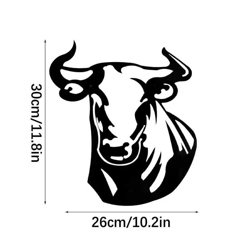 Металлический Настенный декор в виде быка металлическая настенная скульптура