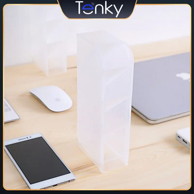 

Настольный органайзер, наклонная подставка для карандашей из ПП пластика, Многофункциональная подставка для кистей для макияжа, домашние а...