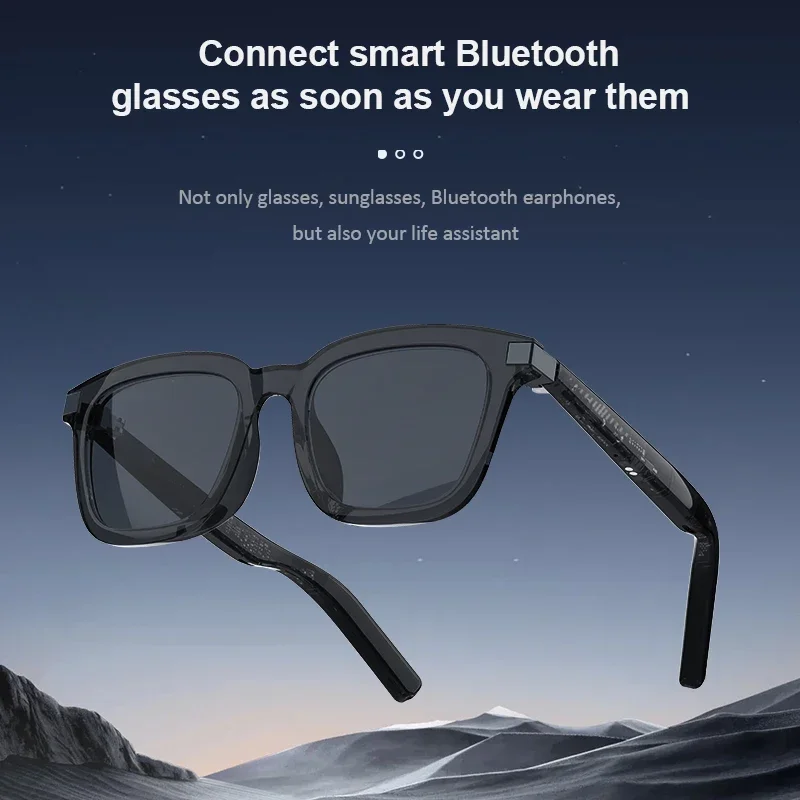 Фото G06 умные музыкальные солнцезащитные очки, наушники, беспроводная Bluetooth-гарнитура, HIFI звуковые наушники, очки для вождения, громкая связь №2