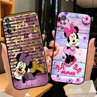 cute minnie mouse phone case for xiaomi redmi note 10 10s 10t 9 9s 9t 5g 8 8t pro case for redmi 10 9 9t 9a 9c 8 8a tpu