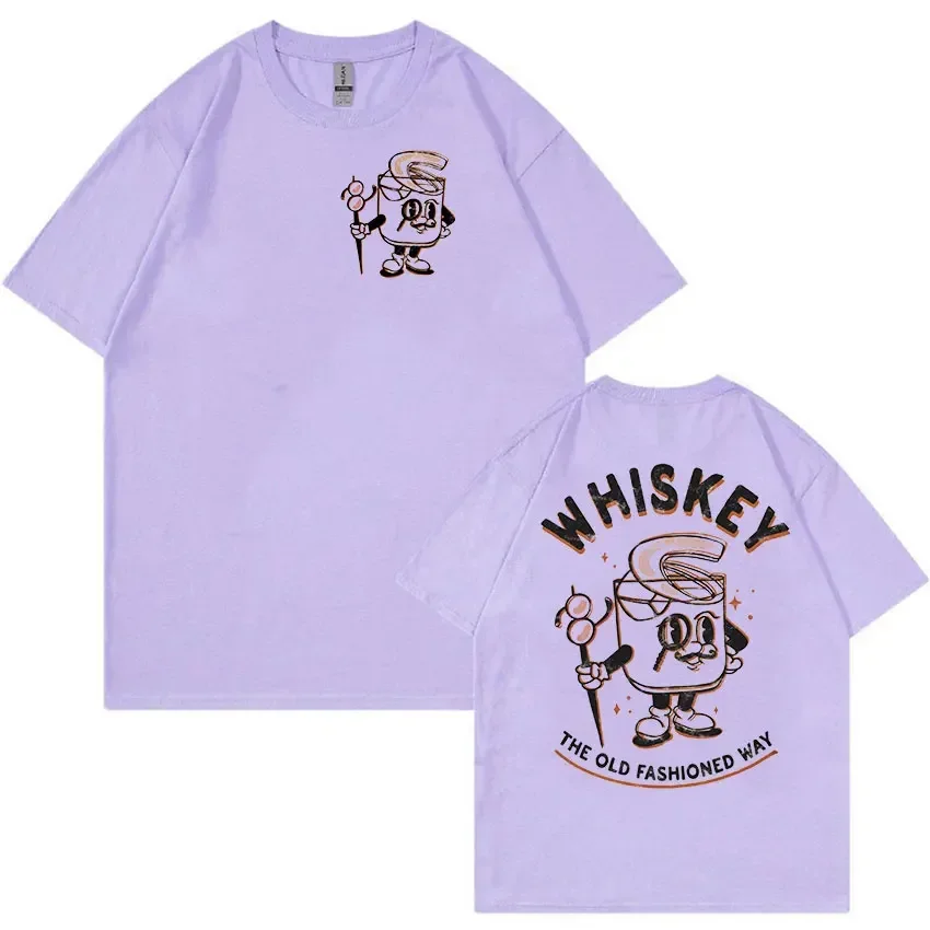 Забавная футболка Negroni коктейльный мультфильм 2024 Мужская Женская Ретро