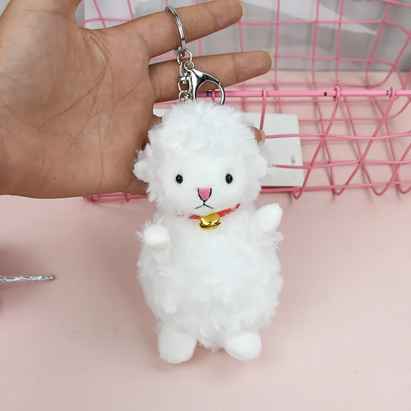 

2023 14cm Cute Alpaca Camel Plush Toy Animal Stuffed Animal Doll Soft Plush Sheep Keychain Girl School Bag Ornament Gift