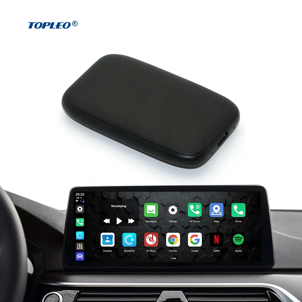 Topleo TV Stick Carplay адаптер Plug And Play чип RK3326 беспроводной потоковый Android Box Auto