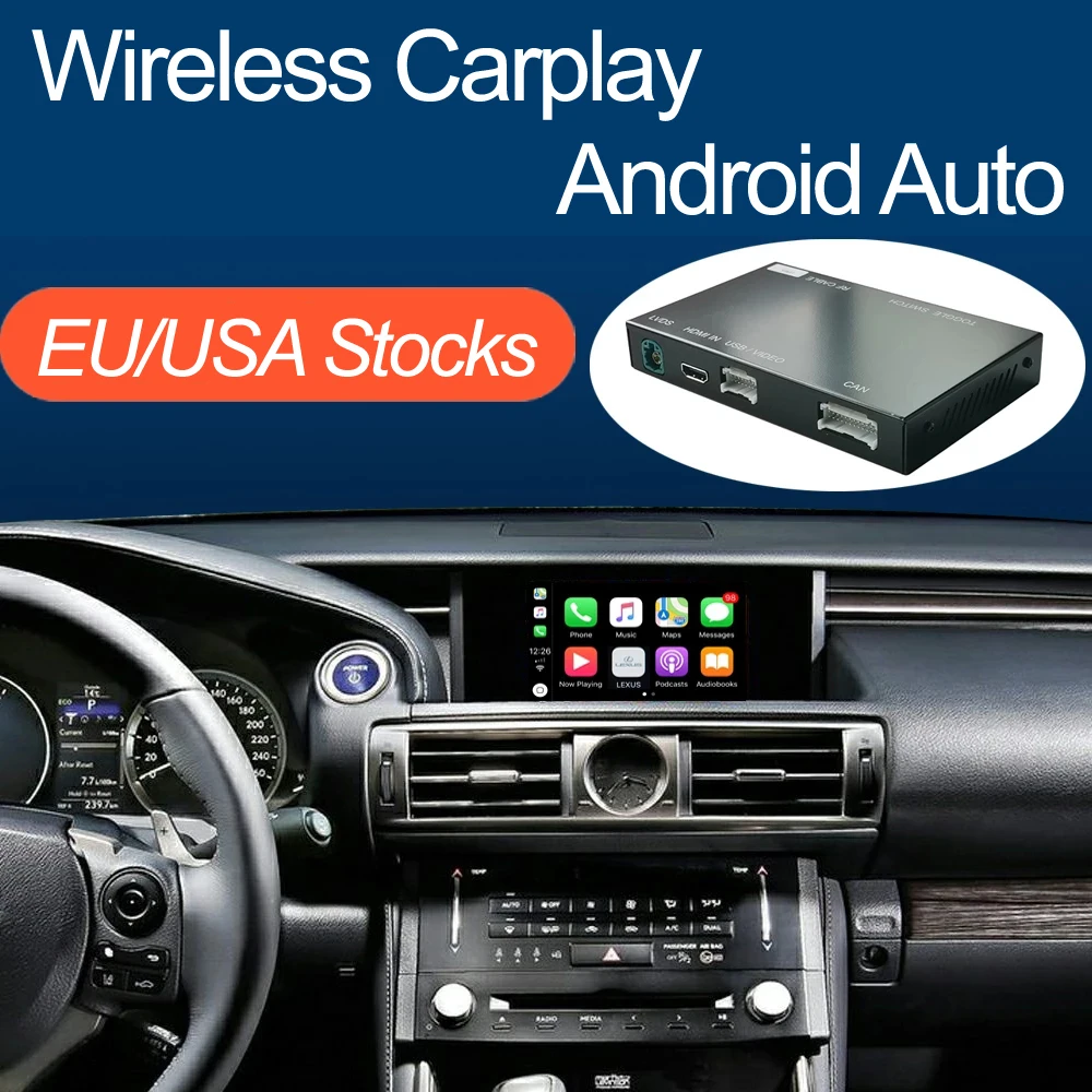 Беспроводной автомобильный интерфейс Apple CarPlay Android для Lexus IS 2014-2019 с функцией Mirror