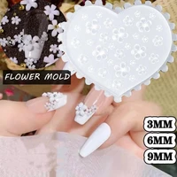 3d rose flower nail art epoxy resin mold nail ornaments silicone mould diy crafts jewelry casting wedding cake decorations tools