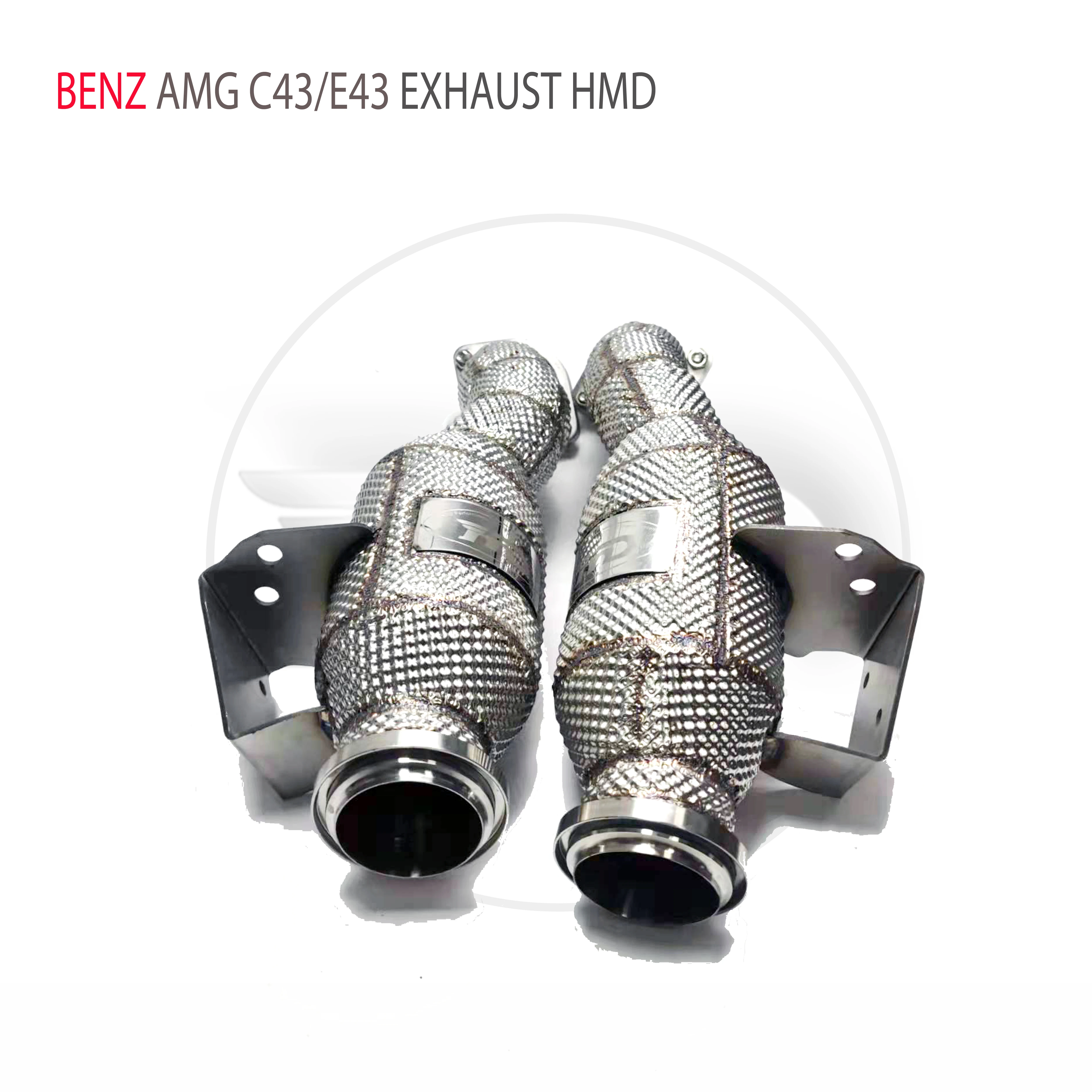

HMD Exhaust Manifold Downpipe for Benz AMG C43 E43 Car Accessories With Catalytic Converter Header Without Cat Pipe