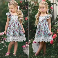 girls backless floral suspender dress korean baby clothes 2 year old baby clothes flower girl dresses kids dresses for girls